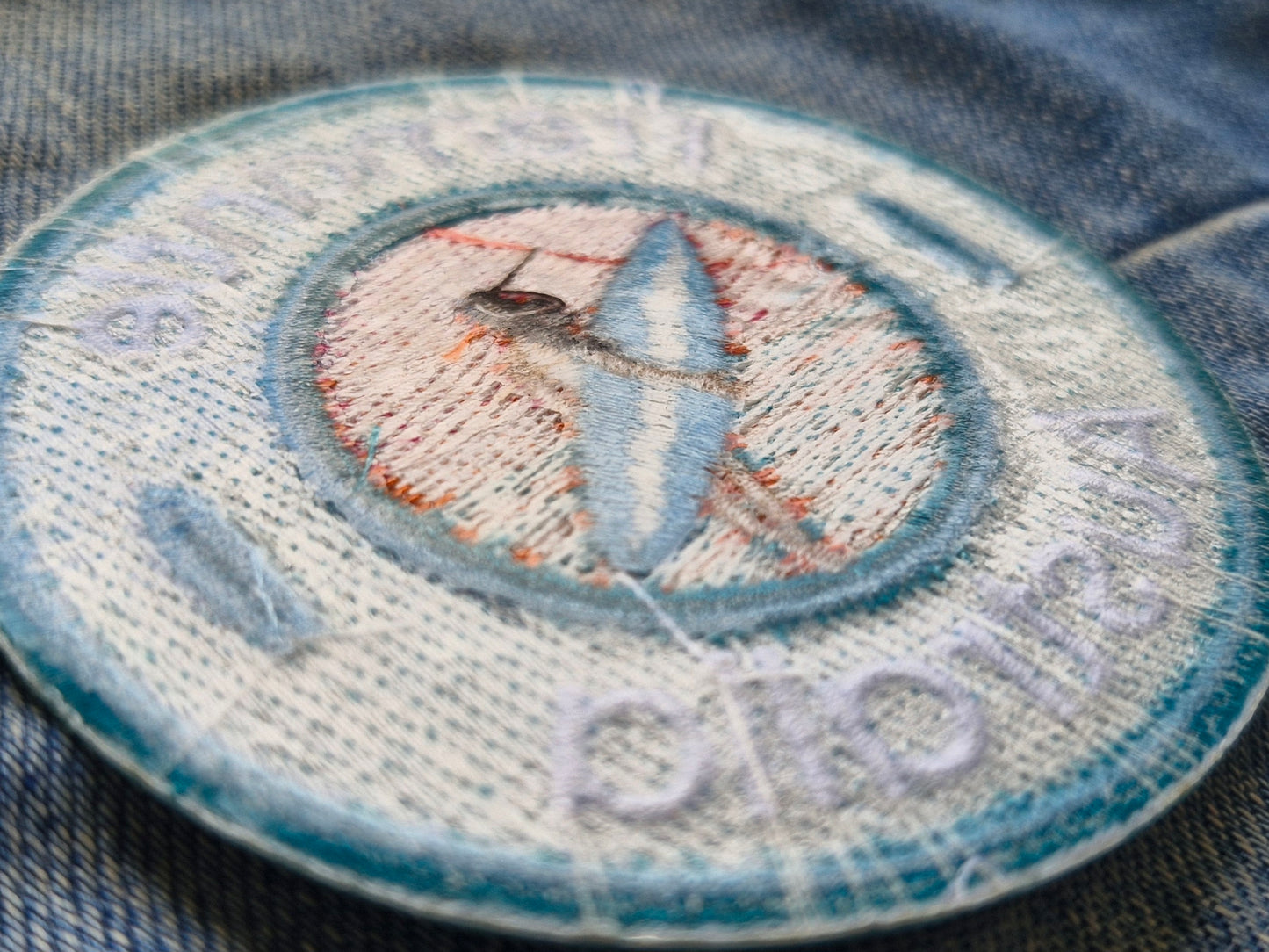 Fremantle Surfer, West Australian Travel Iron On Embroidery Patch