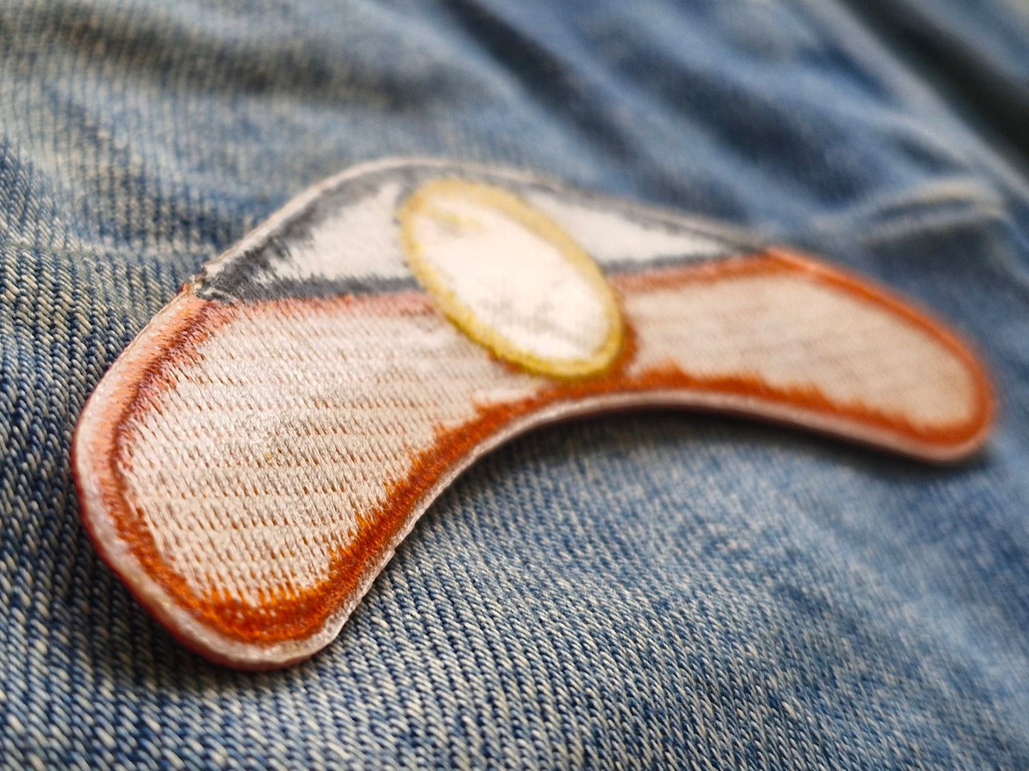 Indigenous Aboriginal Flag Australia Boomerang Travel Iron On Patch Destination Souvenir Gift