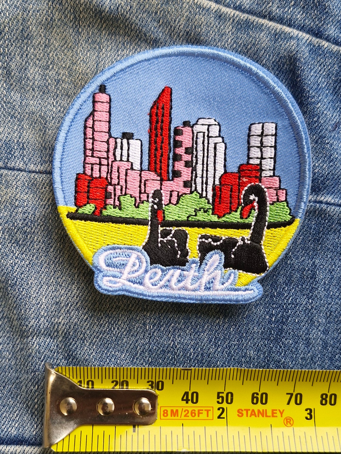 Perth, Western Australia Travel Iron On Embroidery Patch Destination Souvenir Gift