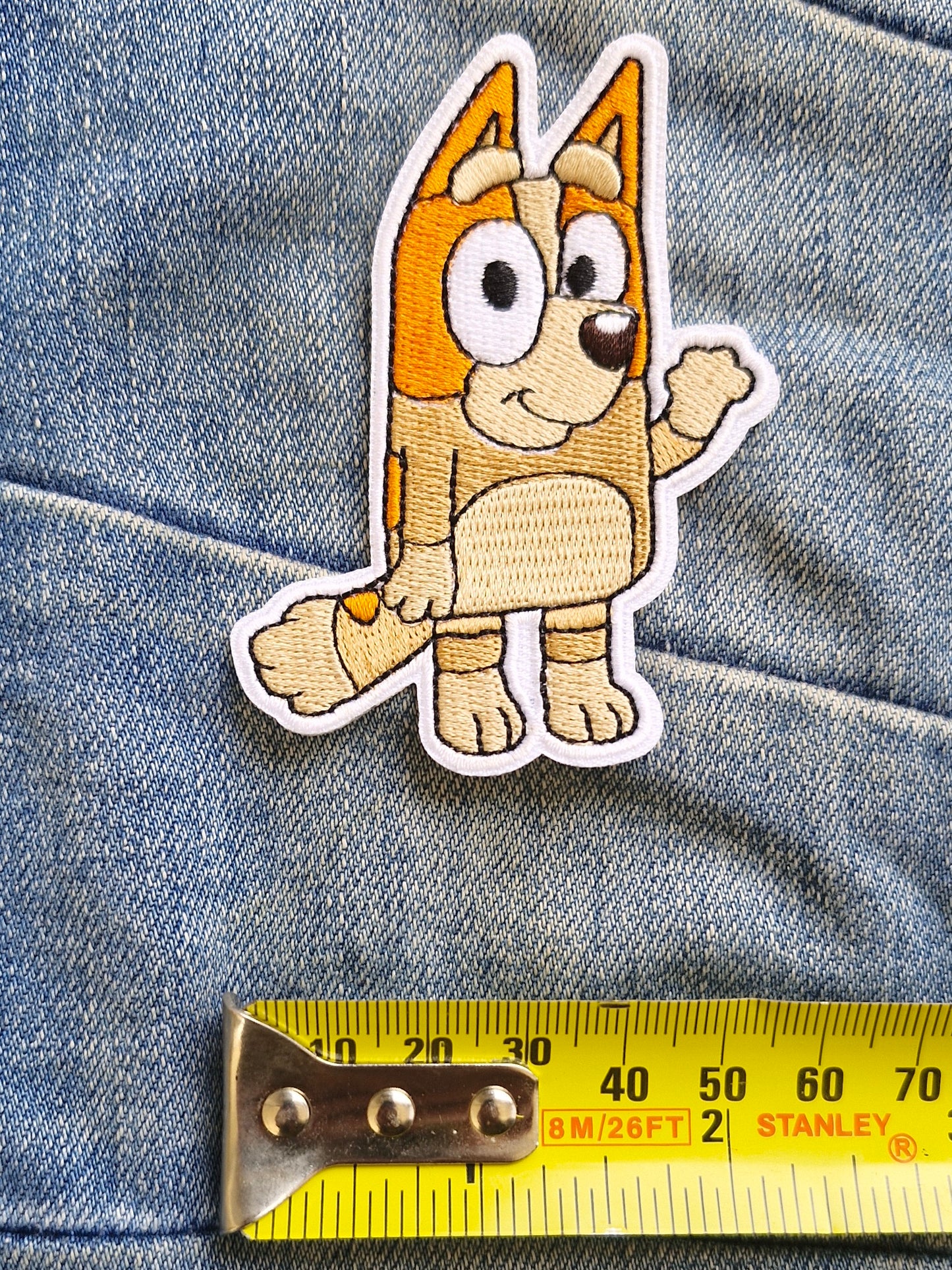 Bluey & Dingo, Kids Cartoon, Australia Iron On Patch Embroidery Craft Kids