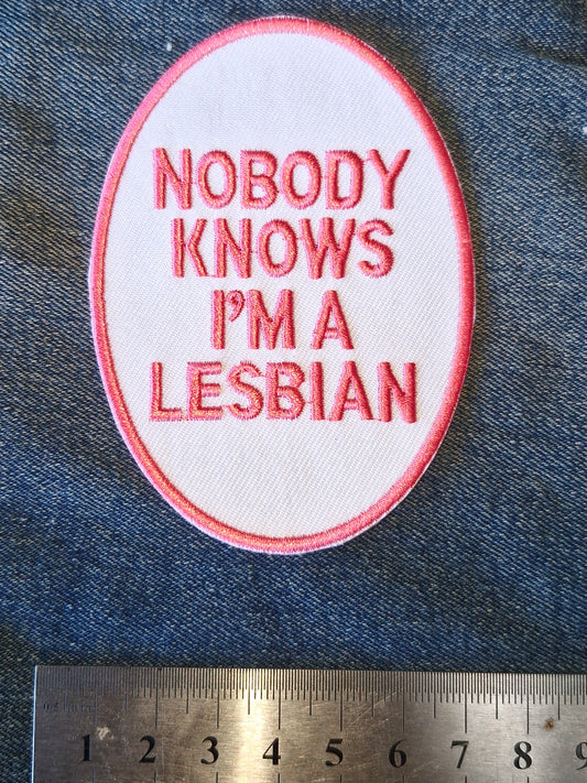 Lesbian Gay LGBTQ+ Iron On Embroidery Patch Culture