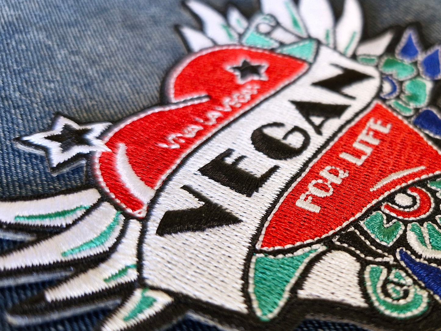 Vegan Still, Lifestyle, Diet Culture, Iron On Embroidery Patch