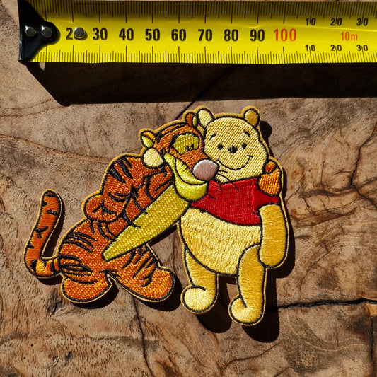 Winnie the Pooh & Eeyore, Disney Kids Cartoon, Book, Iron On Embroidery Patch