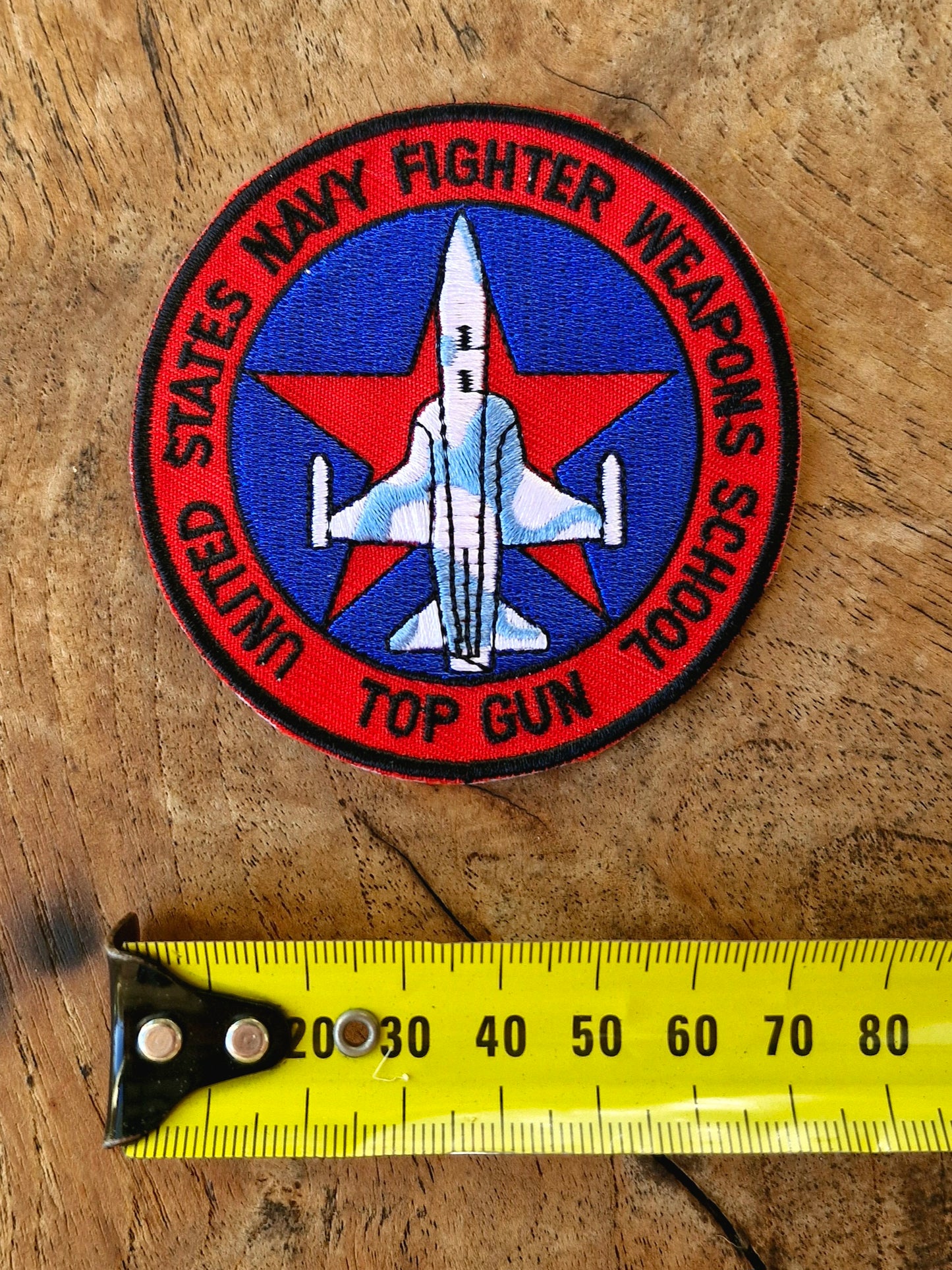 Top Gun Insignia - USA Navy Military School, Fighter Pilots, Iron On Embroidery Patch