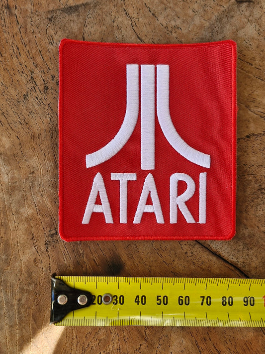 Atari Logo, Arcade Gamer Console Retro Iron On Embroidery Patch