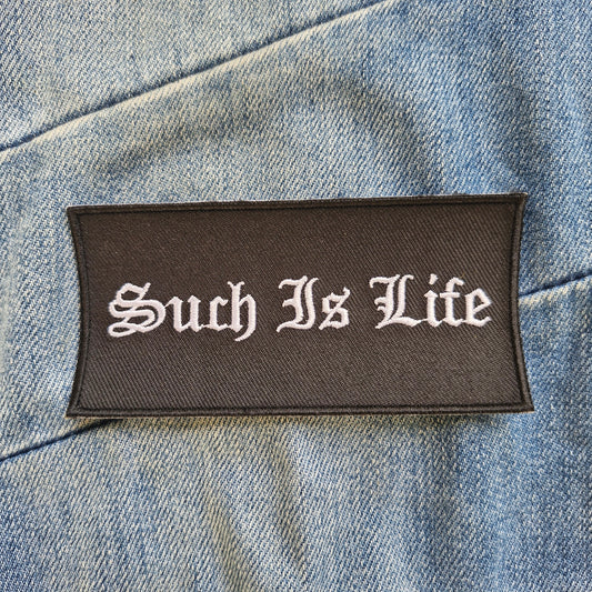 Such Is Life - Ned Kelly, Australian Bush Ranger Icon Iron On Patch