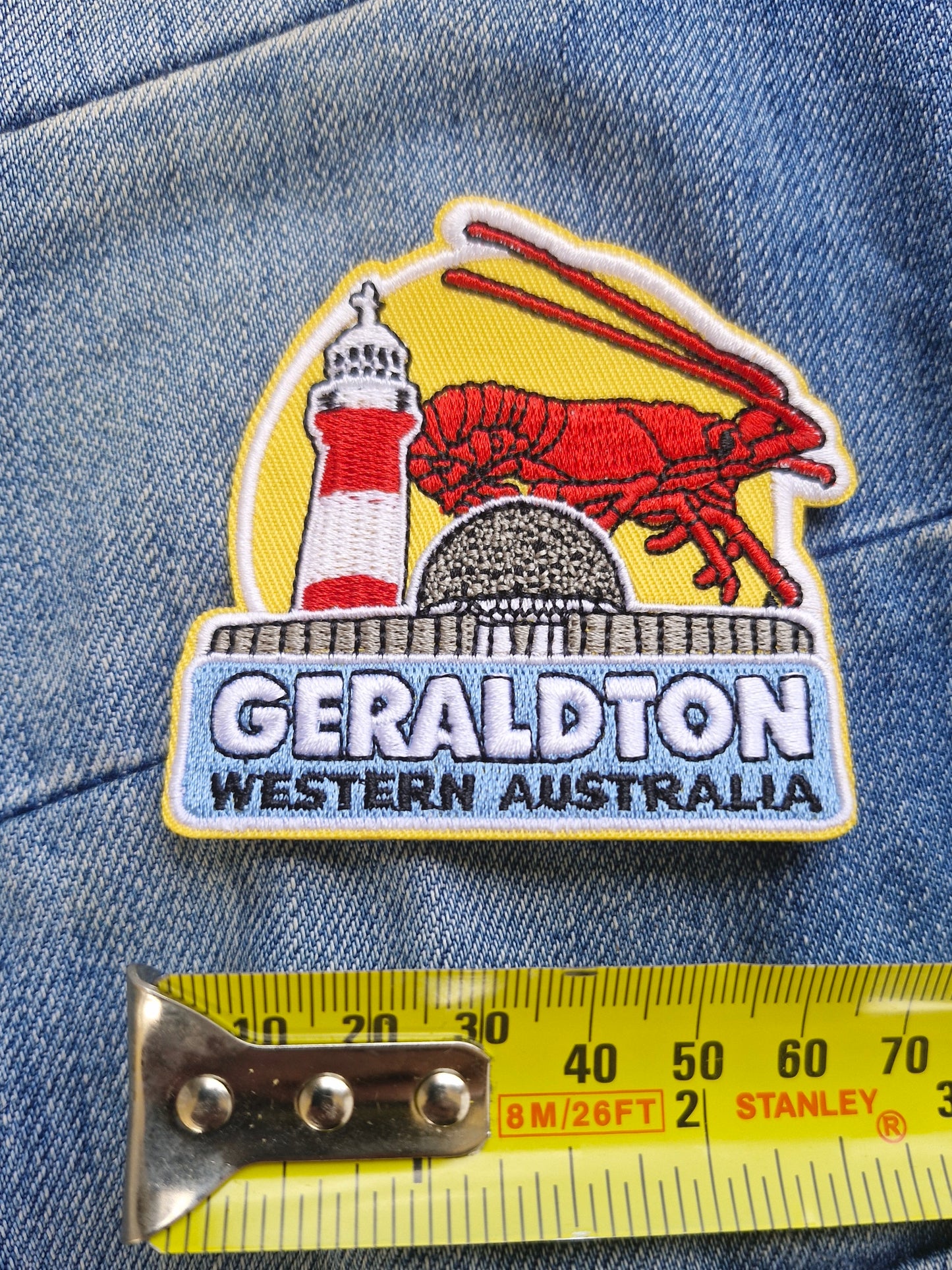 Geraldton Western Australia Travel Iron On Embroidery Patch Destination Souvenir Gift