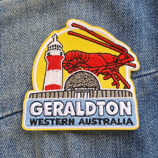 Geraldton Western Australia Travel Iron On Embroidery Patch Destination Souvenir Gift
