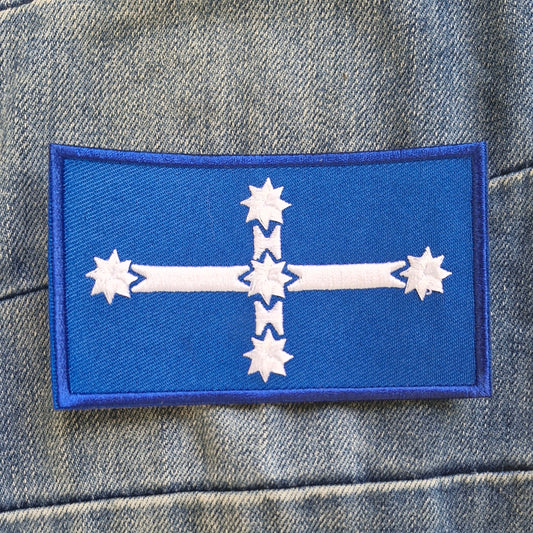 Eureka Stokade Flag, Australian History, Rebellion Iron On Embroidery Patch