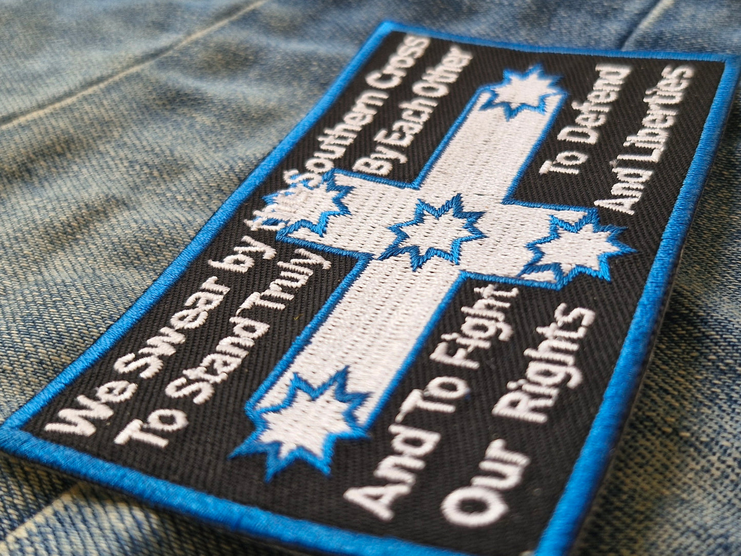 Eureka Stockade Flag Australia Destination Iconic History Iron On Patch
