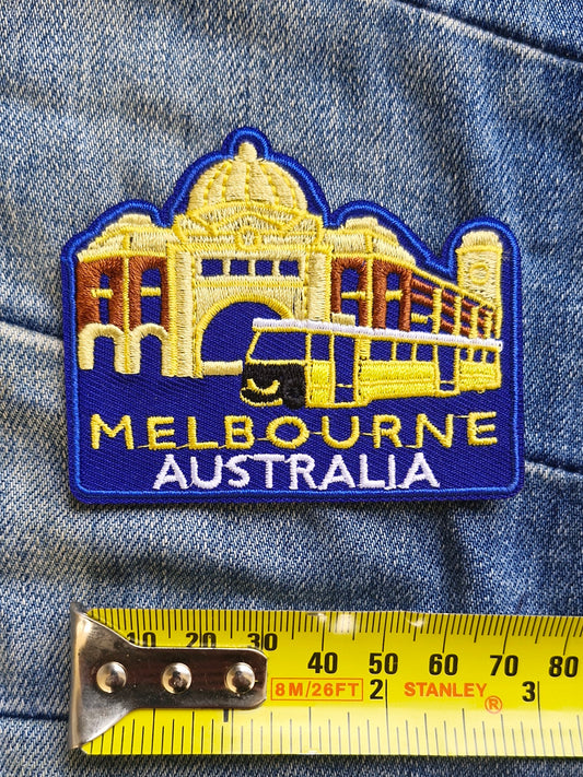 Melbourne Australia Travel Iron On Patch Destination Souvenir Gift