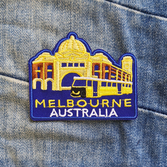 Melbourne Australia Travel Iron On Patch Destination Souvenir Gift