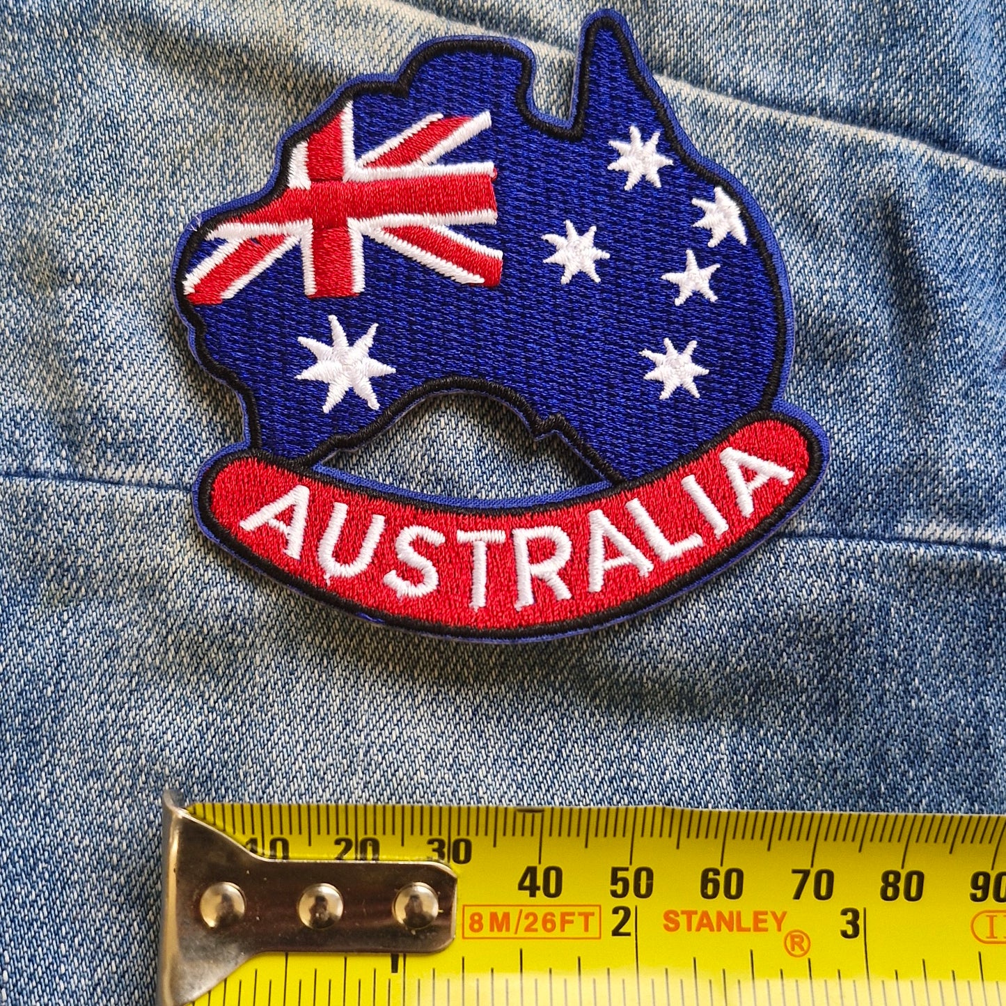Australia, True Blue Flag, Travel Iron On Embroidery Patch Destination Souvenir Gift