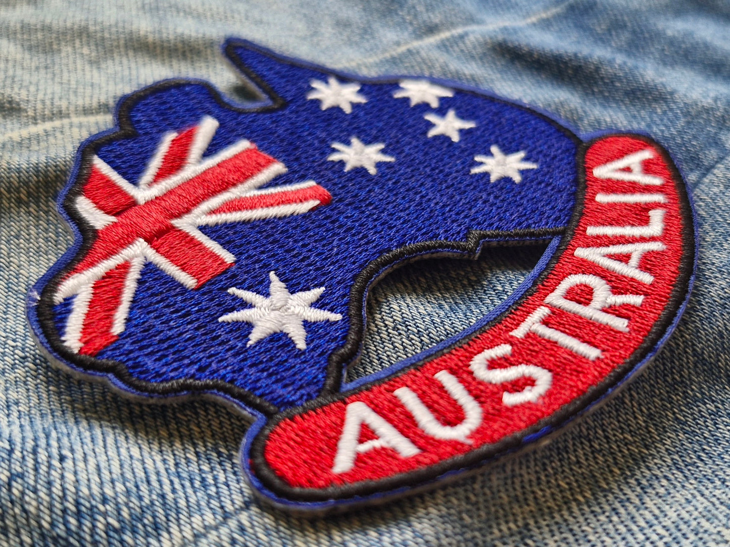 Australia, True Blue Flag, Travel Iron On Embroidery Patch Destination Souvenir Gift