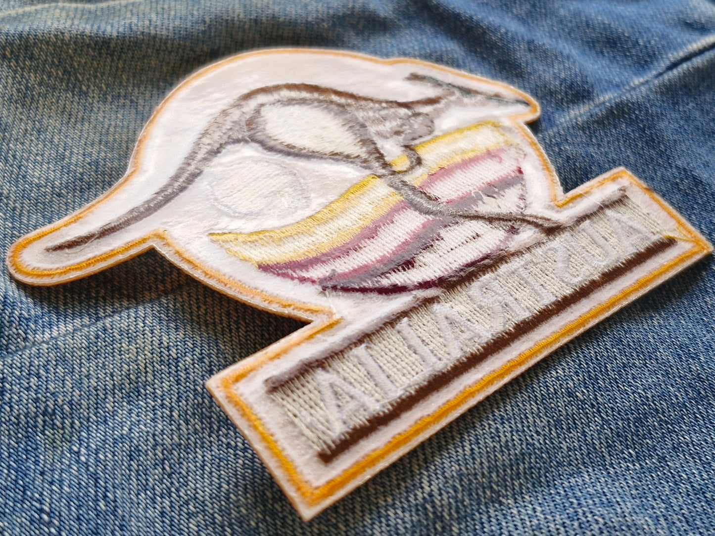 Kangaroo - Australia Outback Travel Iron On Embroidery Patch Destination Souvenir Gift