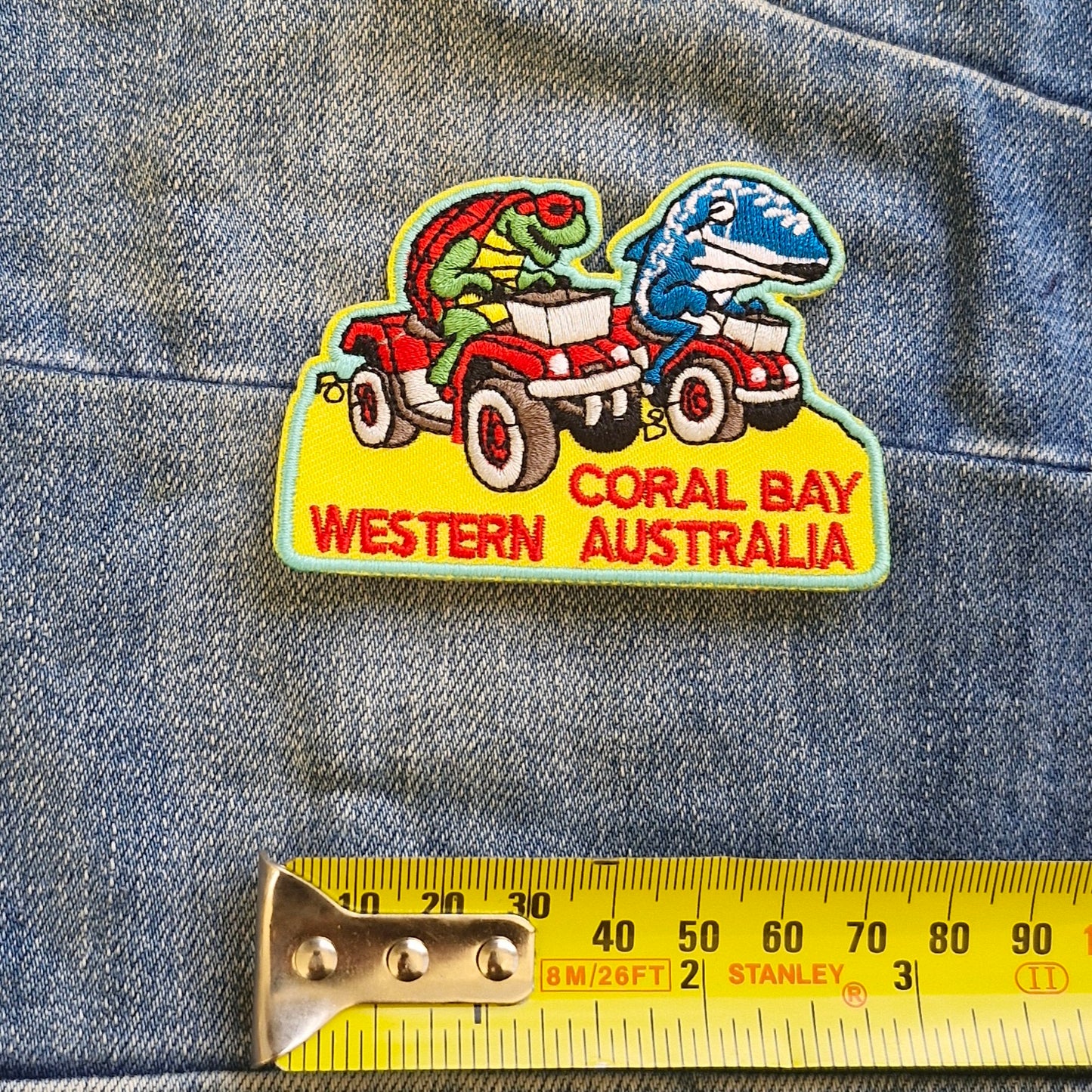 Coral Bay - Western Australia Travel Iron On Embroidery Patch Destination Souvenir Gift