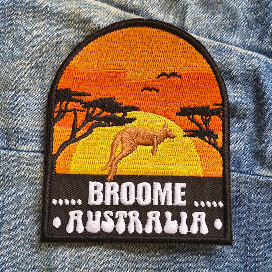 Broome - Western Australia, Travel Iron On Embroidery Patch Souvenir