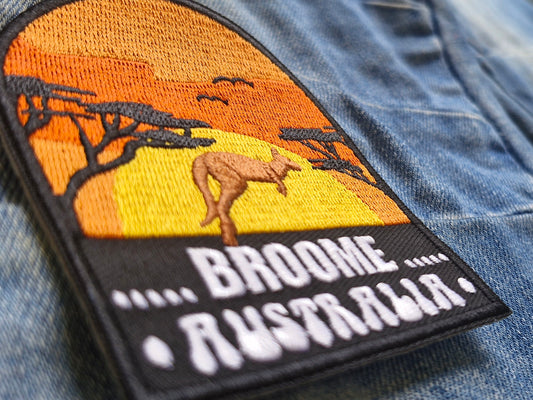 Broome - Western Australia, Travel Iron On Embroidery Patch Souvenir