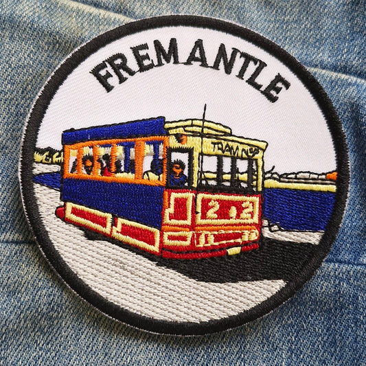 Fremantle Tram Australia Travel Iron On Embroidery Patch Destination Souvenir Gift