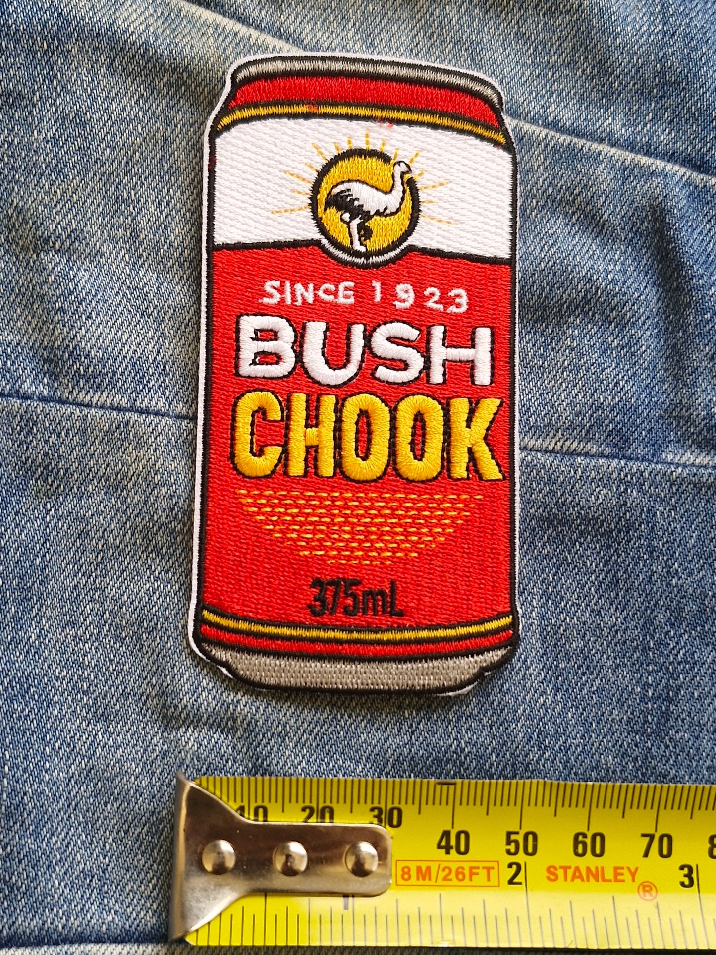 Bush Chook - Emu Bitters Beer Australia Travel Iron On Patch Destination Souvenir Gift