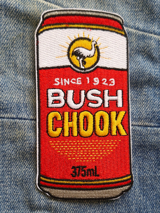 Bush Chook - Emu Bitters Beer Australia Travel Iron On Patch Destination Souvenir Gift