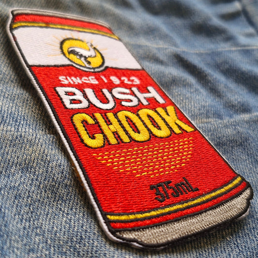Bush Chook - Emu Bitters Beer Australia Travel Iron On Patch Destination Souvenir Gift