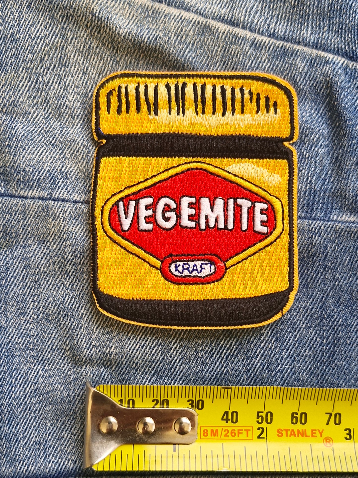 Vegemite, Australia, Iconic Iron On Embroidery Patch Destination Souvenir Gift