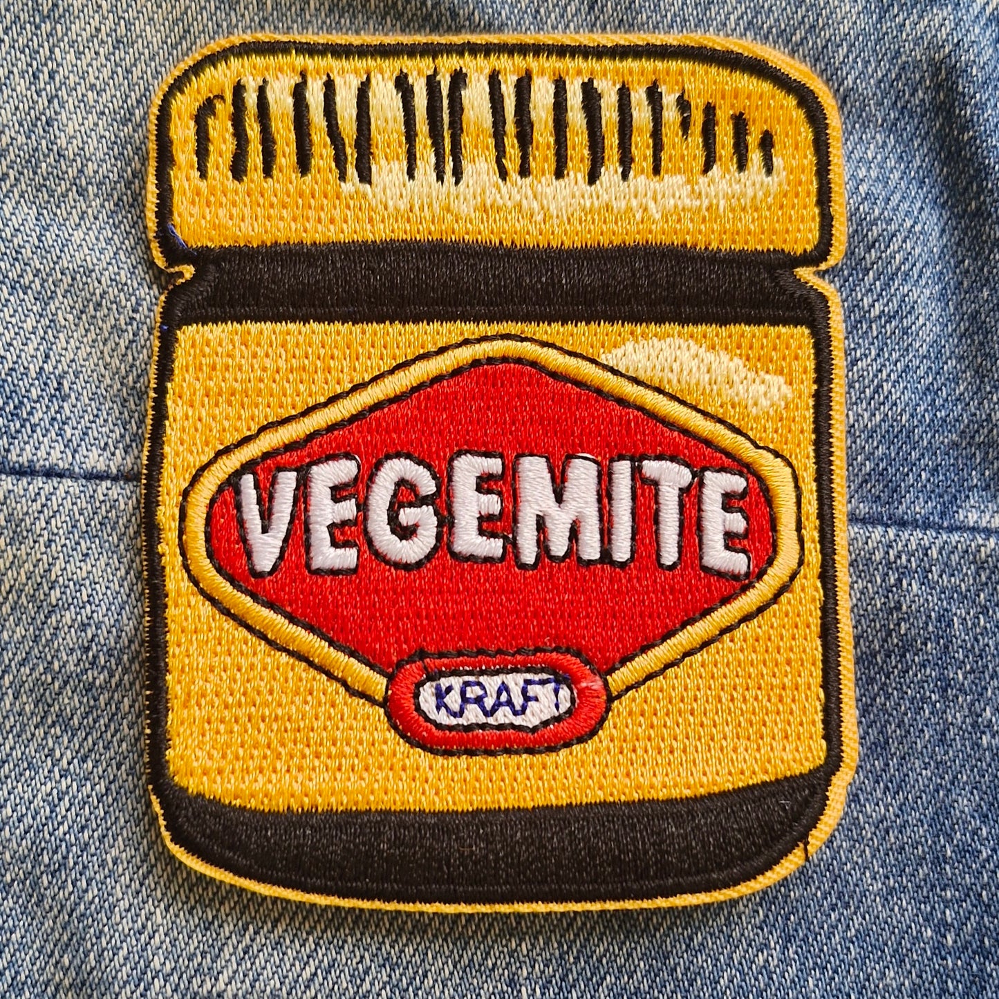 Vegemite, Australia, Iconic Iron On Embroidery Patch Destination Souvenir Gift
