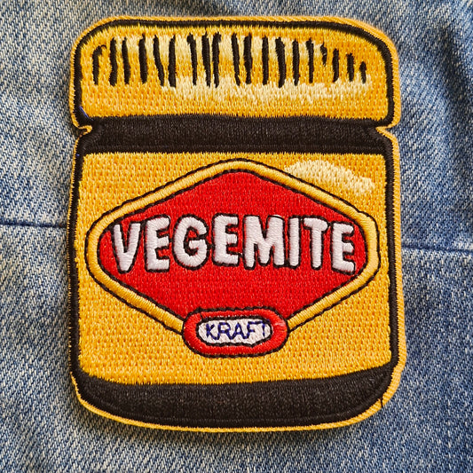 Vegemite, Australia, Iconic Iron On Embroidery Patch Destination Souvenir Gift