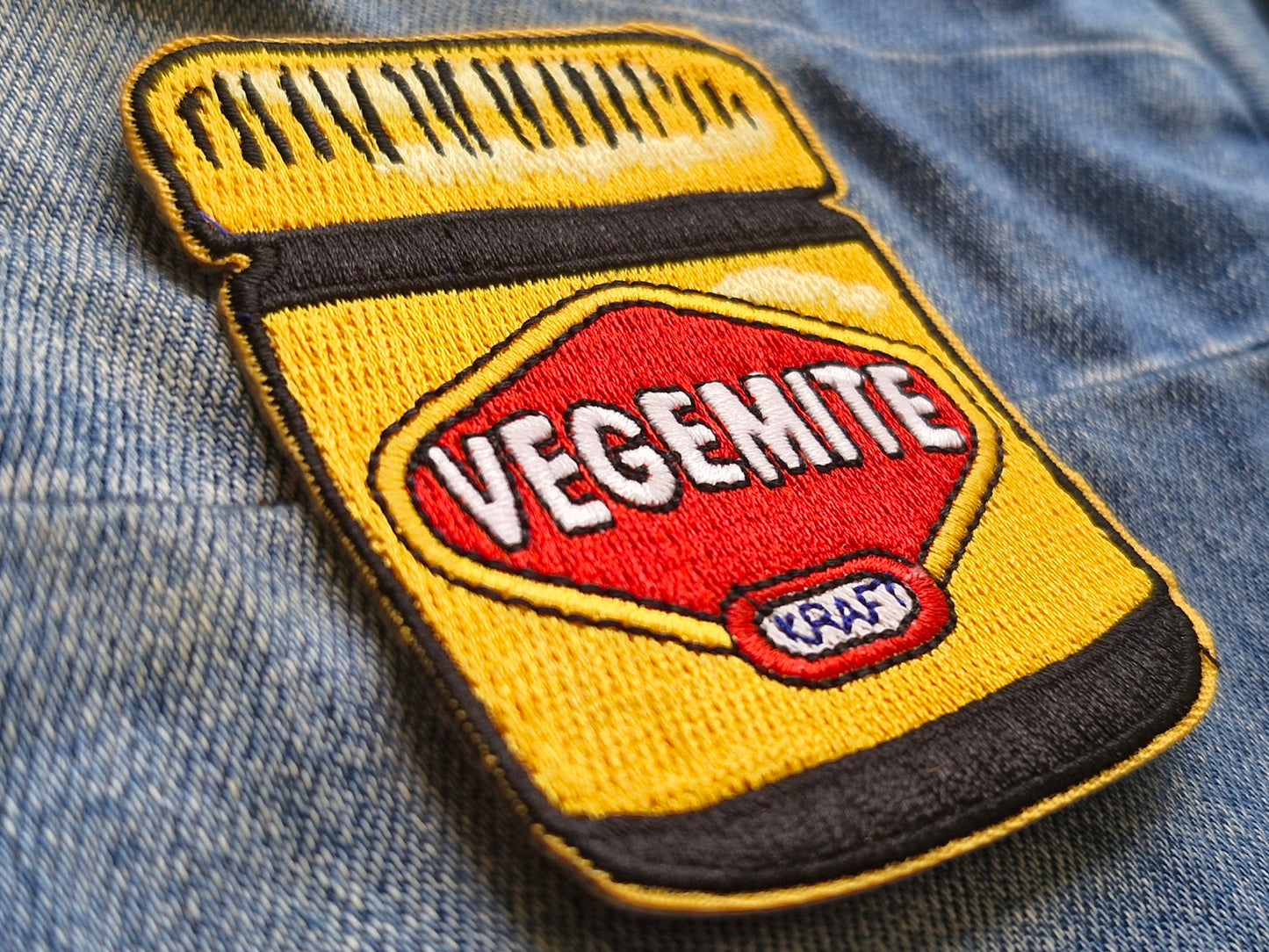 Vegemite, Australia, Iconic Iron On Embroidery Patch Destination Souvenir Gift