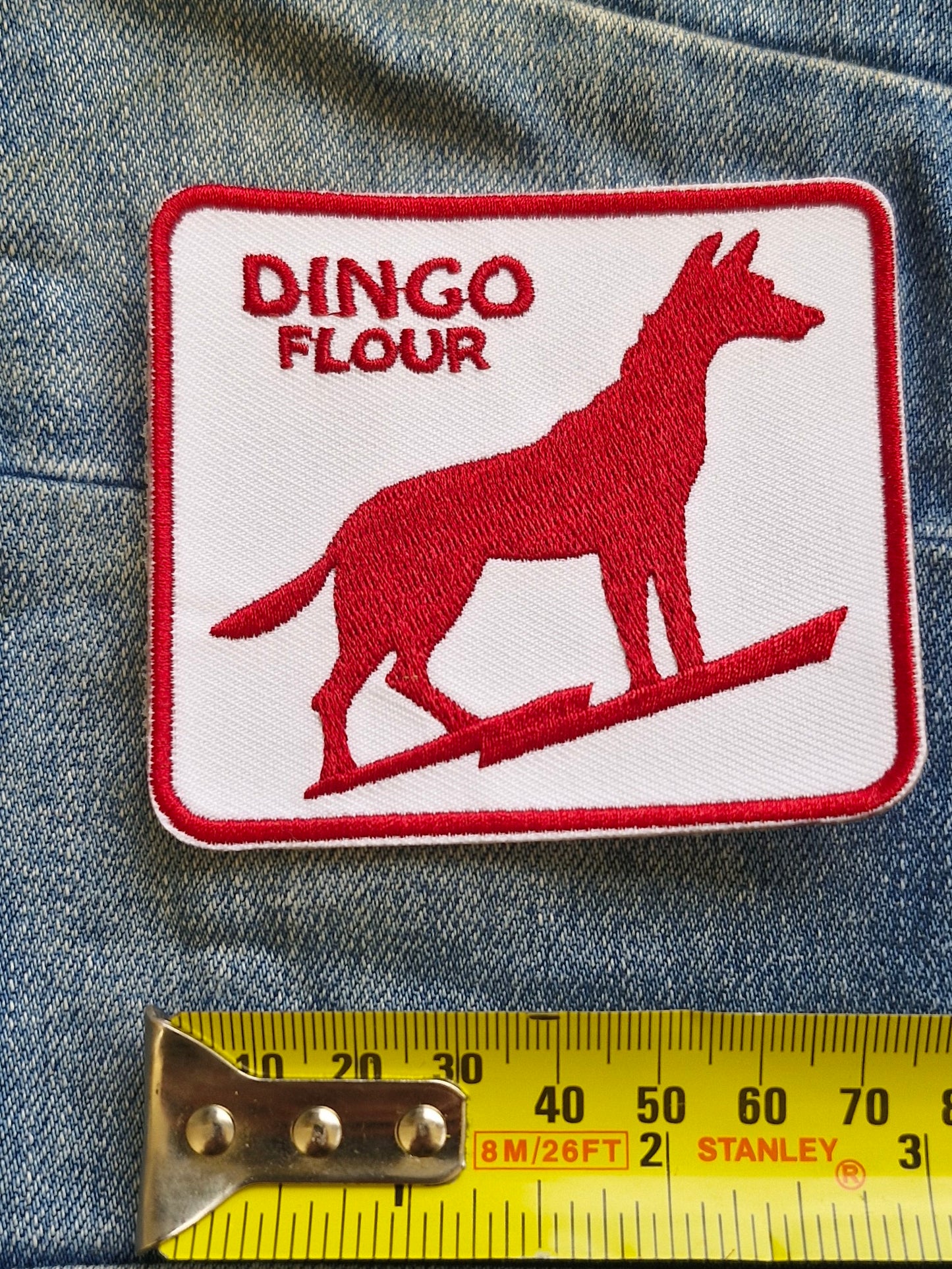 Dingo Flour - Western Australia Travel Iconic Iron On Patch Destination Souvenir Gift