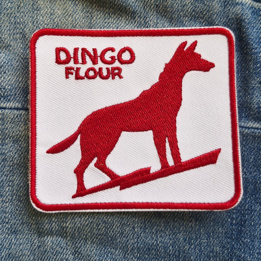 Dingo Flour - Western Australia Travel Iconic Iron On Patch Destination Souvenir Gift