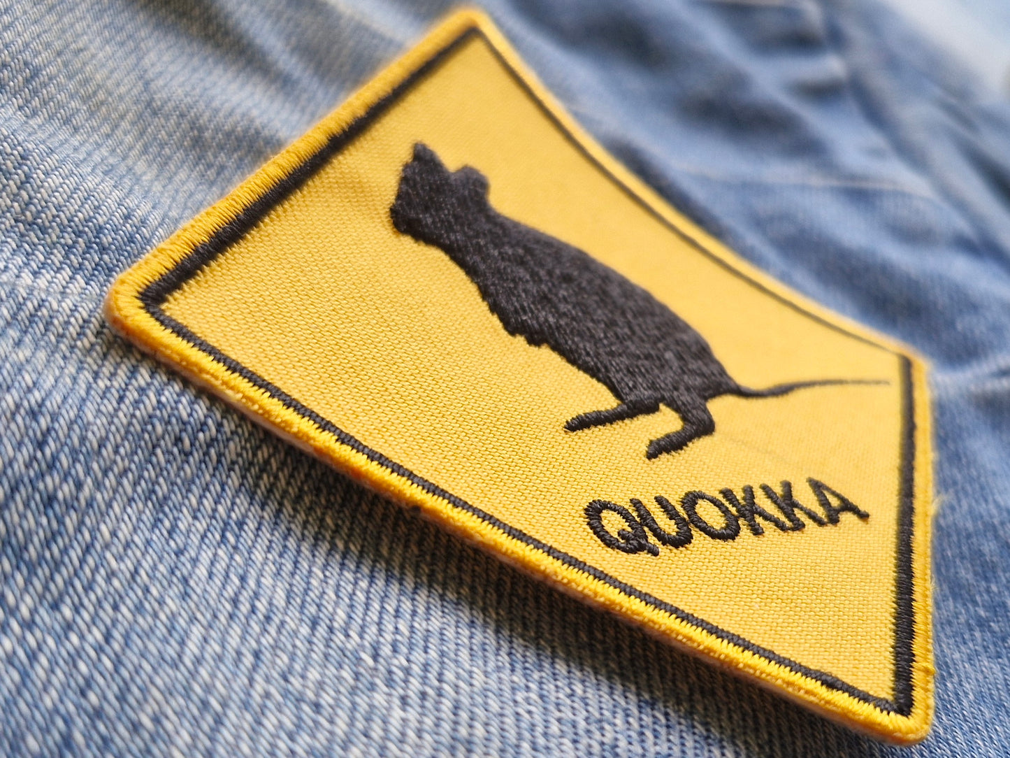 Quokka Australia, Road Trip Sign Iron On Embroidery Patch Destination Souvenir Gift