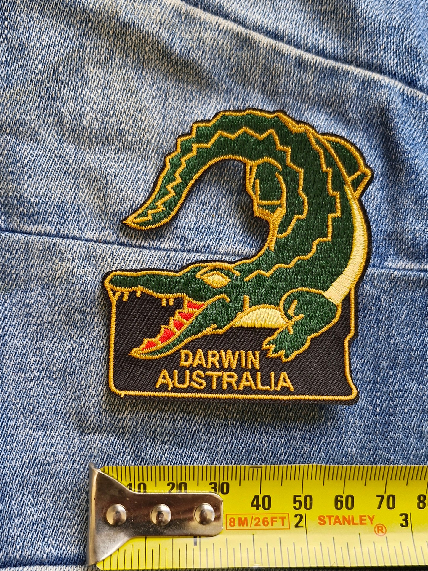 Darwin - Northern Territory, Australia Travel Iron On Patch Crocodile Destination Souvenir Gift