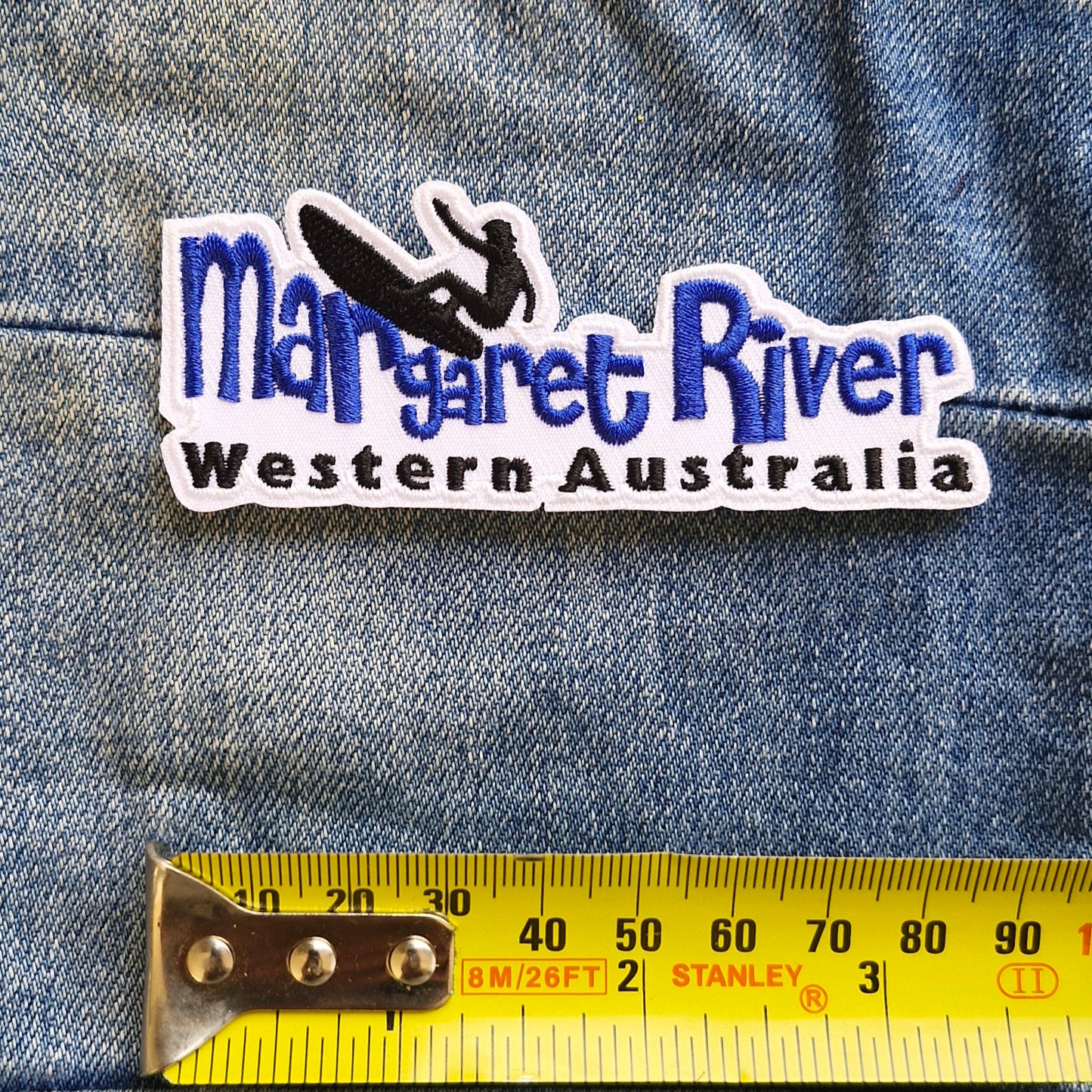 Margaret River - Western Australia, Iron On Embroidery Patch Destination Souvenir Gift