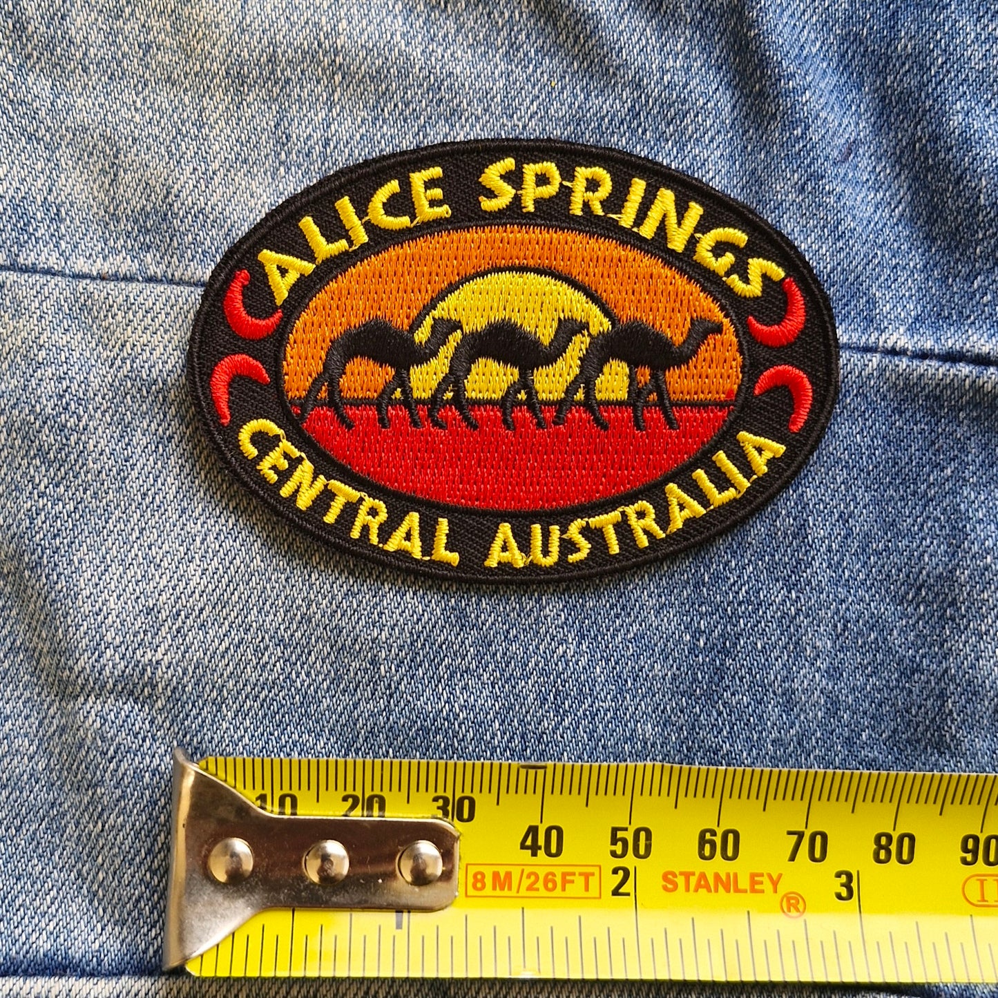 Alice Springs - Central Australia Iron On Embroidery Patch Destination Souvenir Gift