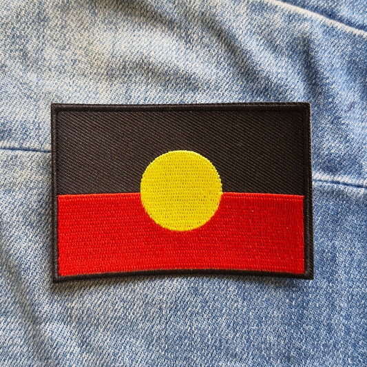 Indigenous Aboriginal Flag Iron On Embroidery Patch Destination Souvenir Gift
