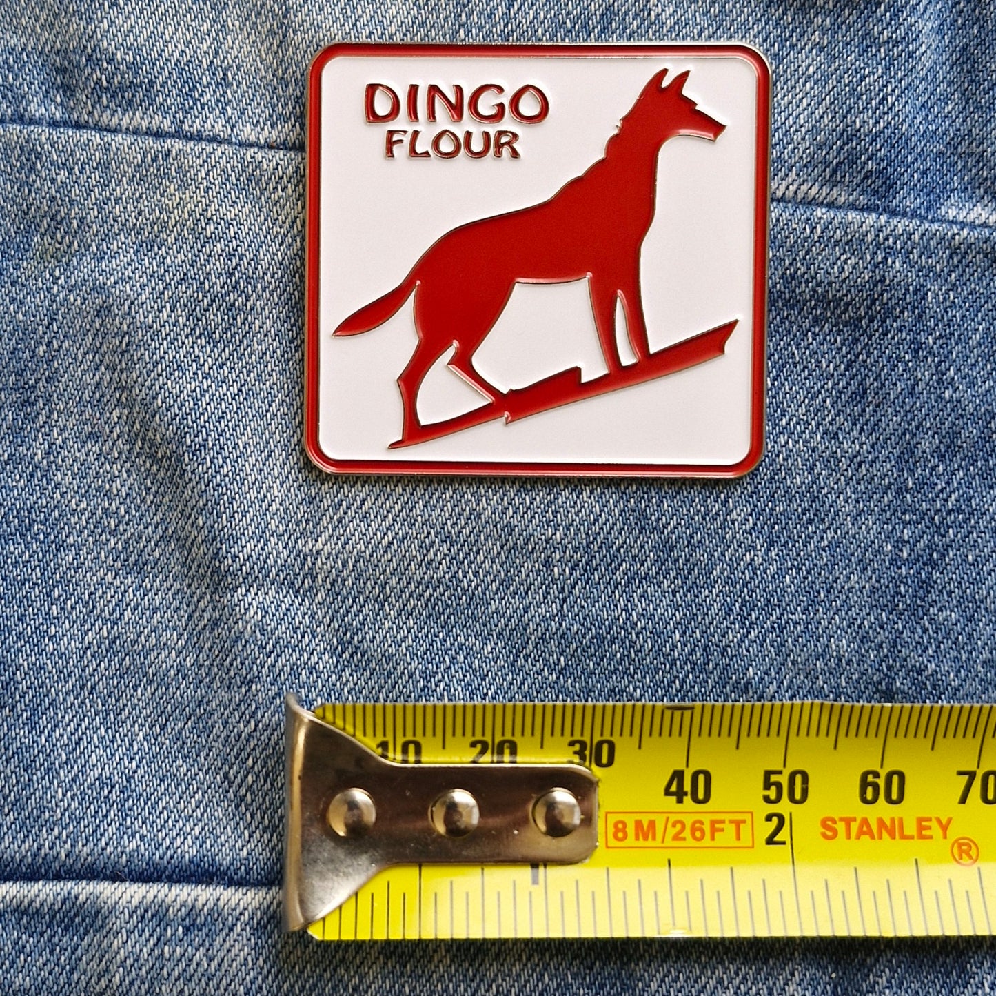 Dingo Flour - Western Australia Icon Enamel Fridge Magnet Travel Destination Souvenir Gift