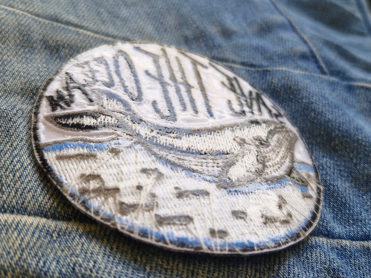 Save The Ocean, Whale, Sea Shepherd, Iron On Embroidery Patch