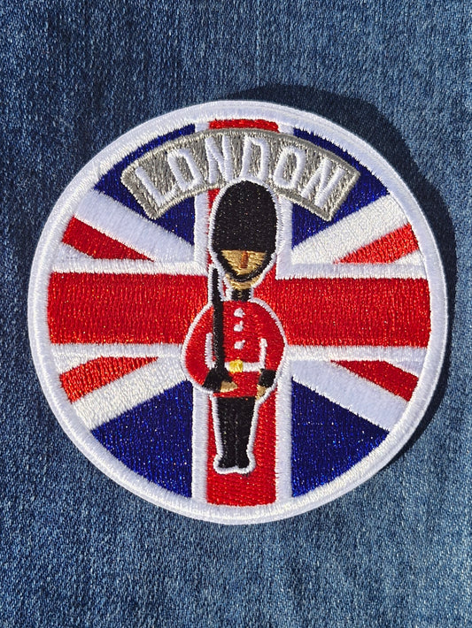 London - UK, Travel Iron On Embroidery Patch Destination Souvenir Gift