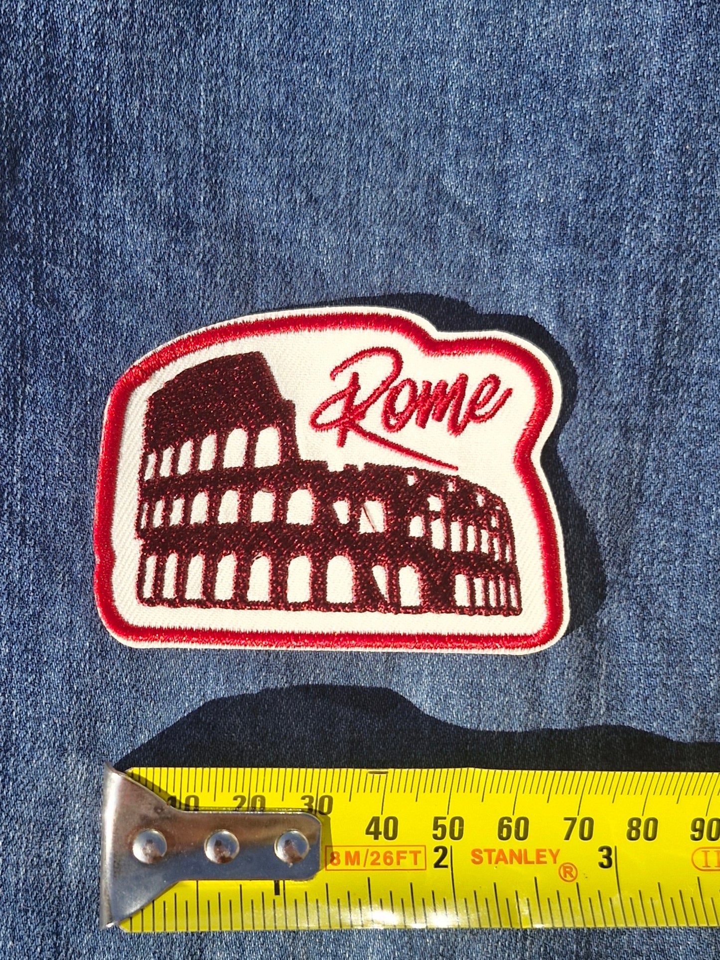 Rome - Italy, Travel Iron On Embroidery Patch Destination Souvenir Gift