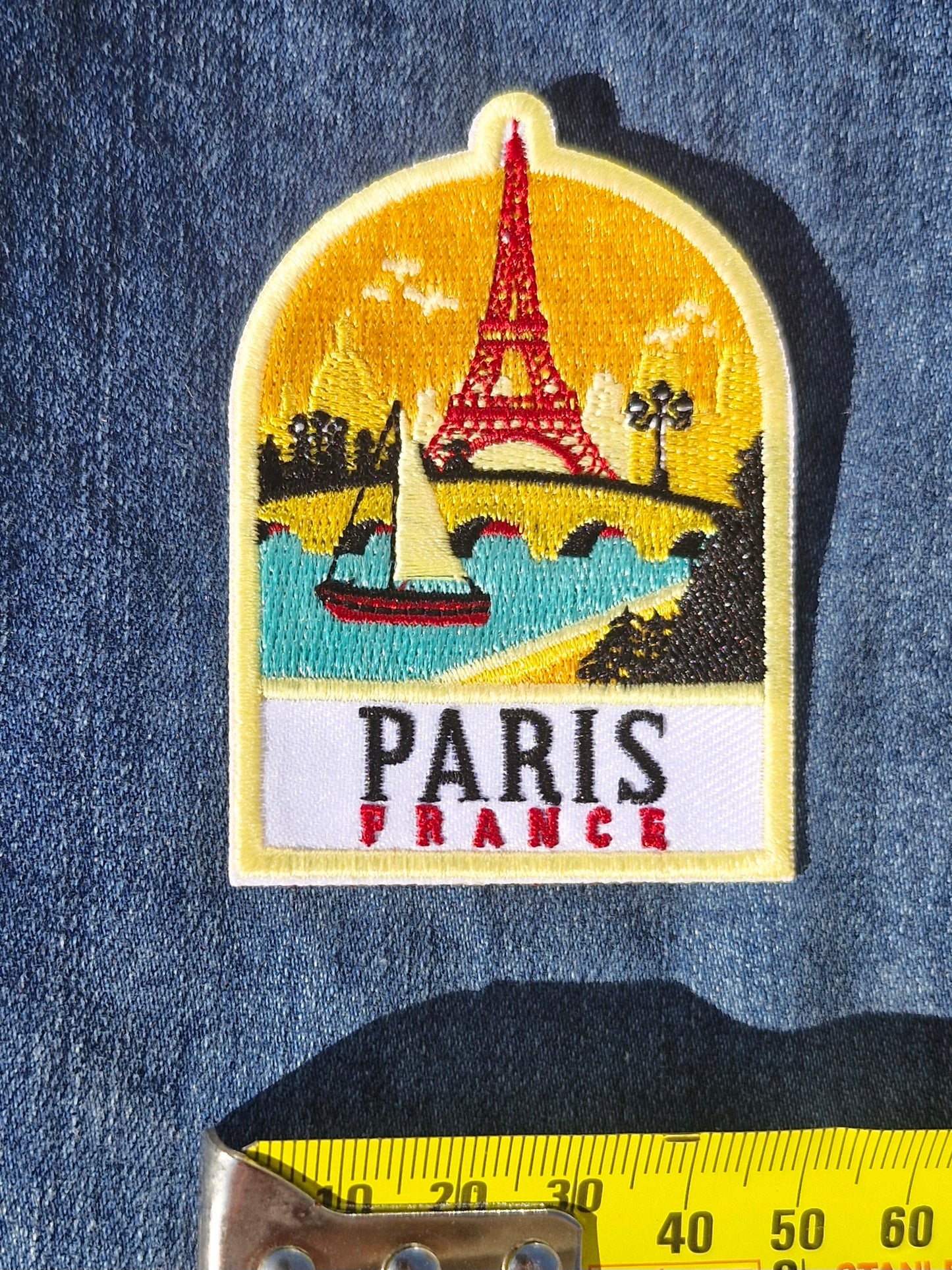 Paris - France, Travel Iron On Embroidery Patch Destination Souvenir Gift
