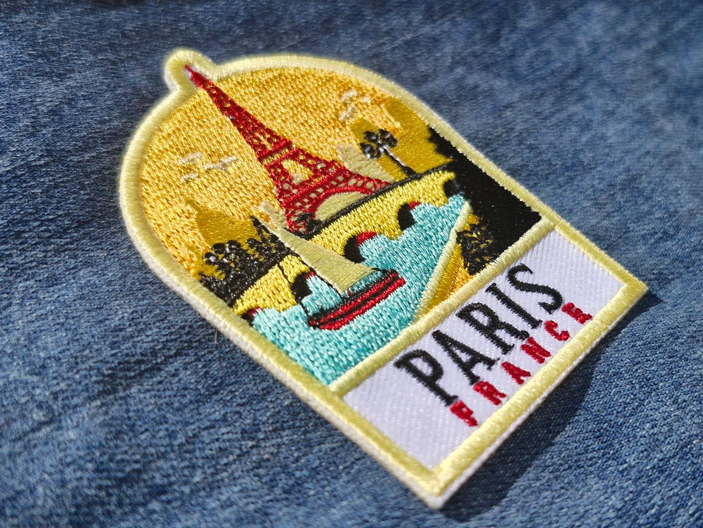Paris - France, Travel Iron On Embroidery Patch Destination Souvenir Gift