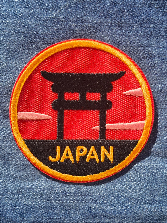 Japan, Travel Iron On Embroidery Patch Destination Souvenir Gift