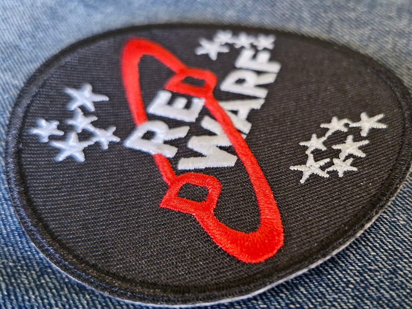Red Dwarf Iron On Embroidery Patch TV Book Series Souvenir Gift