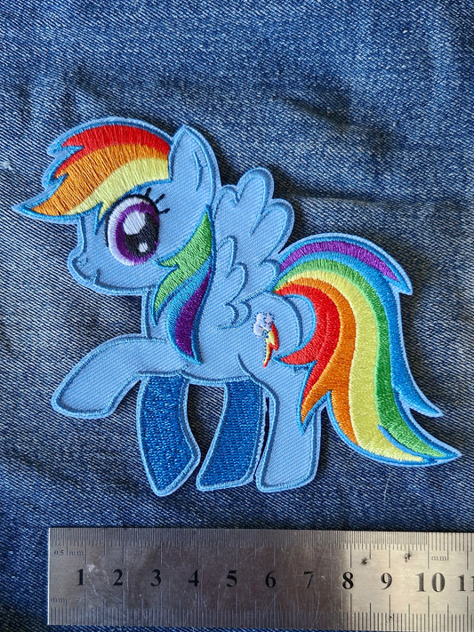 My Little Pony - Rainbow Dash, Iron On Embroidery Kids Cartoon Patch Gift Souvenir Craft