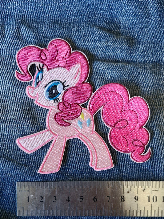 My Little Pony - Pinkie Pie, Iron On Embroidery Kids Cartoon Patch Gift Souvenir Craft