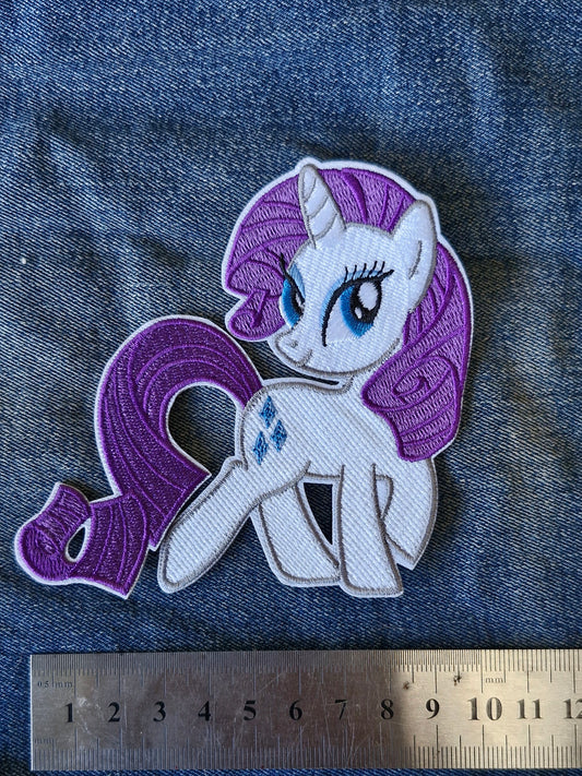 My Little Pony - Rarity, Iron On Embroidery Kids Cartoon Patch Gift Souvenir Craft