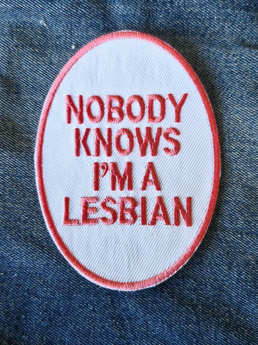 Lesbian Gay LGBTQ+ Iron On Embroidery Patch Culture