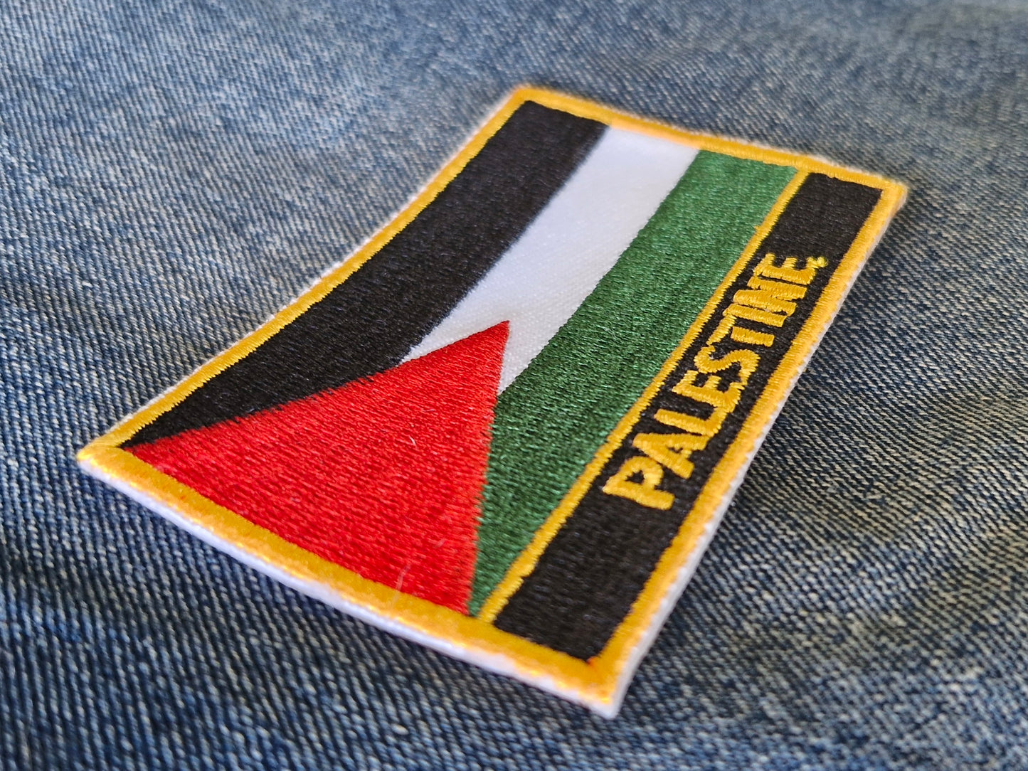 Palestine Flag, World Iron On Embroidery Patch